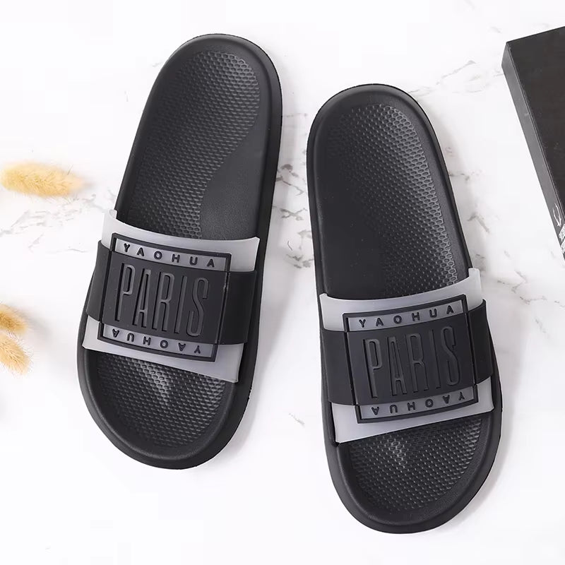 Summer Men Slippers Indoor Home Slides Bathroom Slippers Casual Massage Loafers Outdoor Clogs Garden Shoes Beach Mules