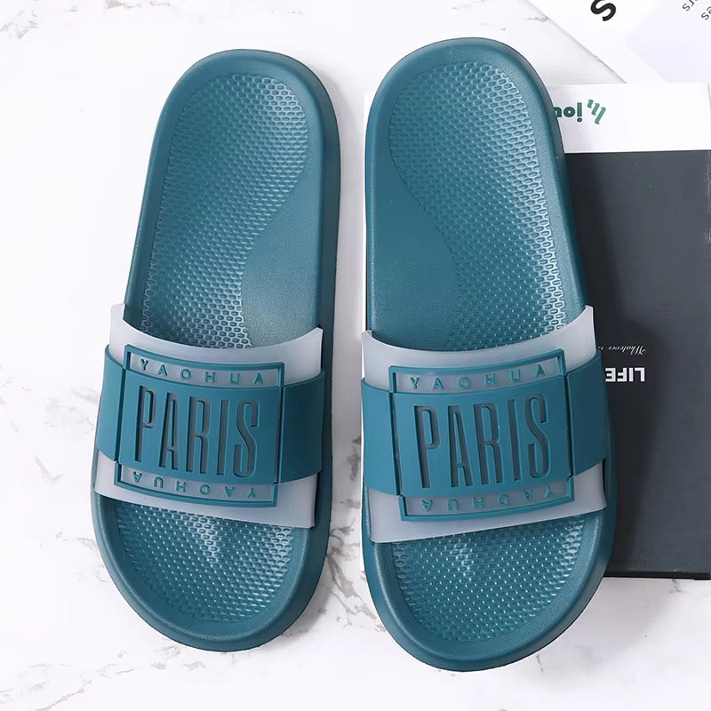 Summer Men Slippers Indoor Home Slides Bathroom Slippers Casual Massage Loafers Outdoor Clogs Garden Shoes Beach Mules