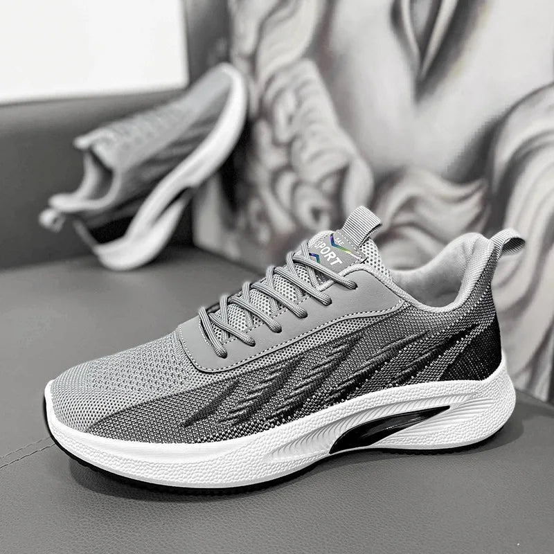 Fashion Men Sneakers Mesh Casual Shoes Lac-Up Men Shoes Lightweight Vulcanize Shoes Walking Sneakers Zapatillas Hombre