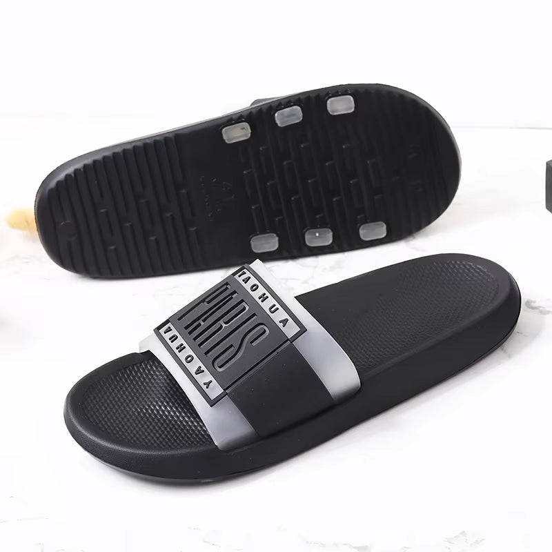 Summer Men Slippers Indoor Home Slides Bathroom Slippers Casual Massage Loafers Outdoor Clogs Garden Shoes Beach Mules