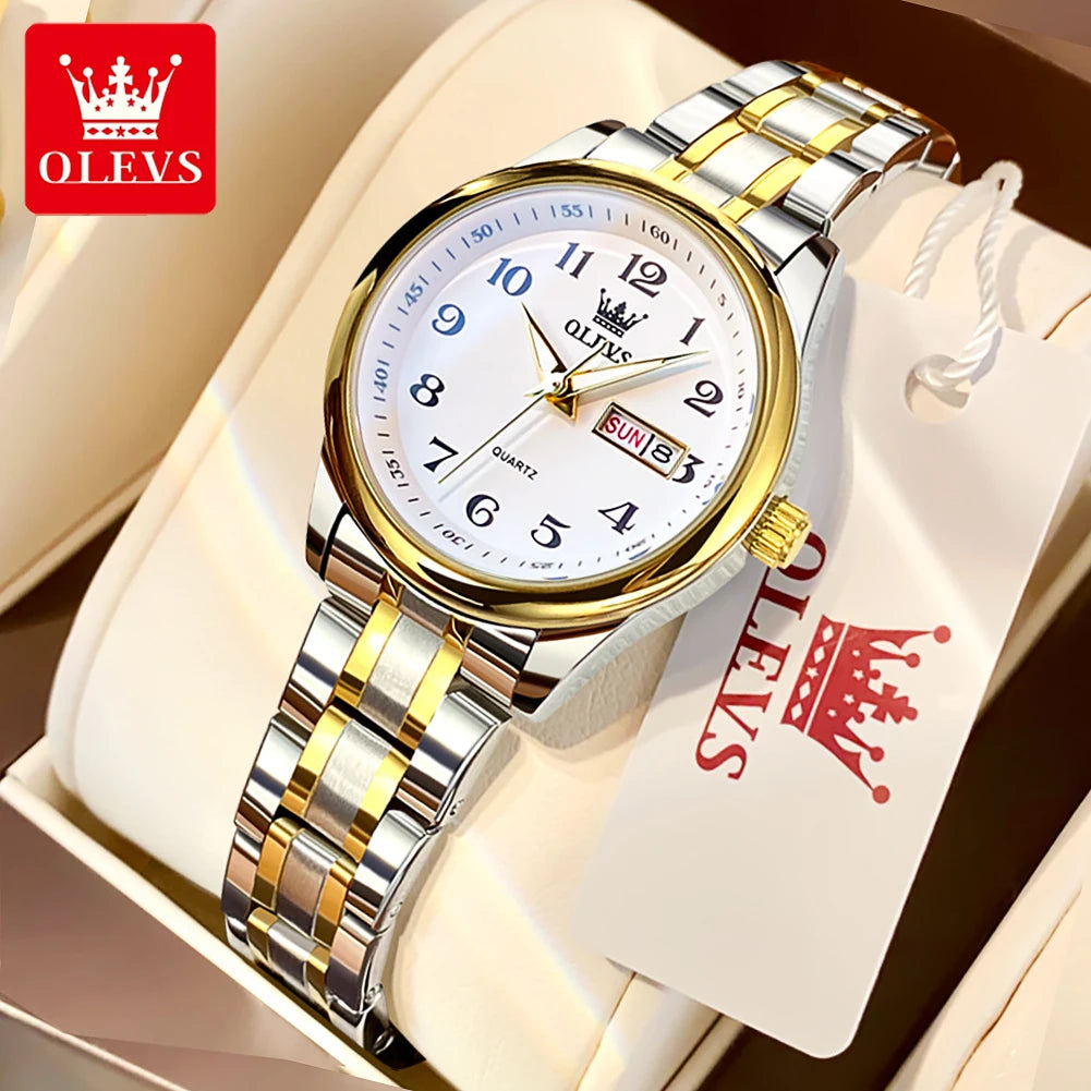 Women'S Wrist Watch Original Luxury Watches for Ladies Waterproof Stainless Steel Quartz Woman Wristwatch Gold 2022 Trend