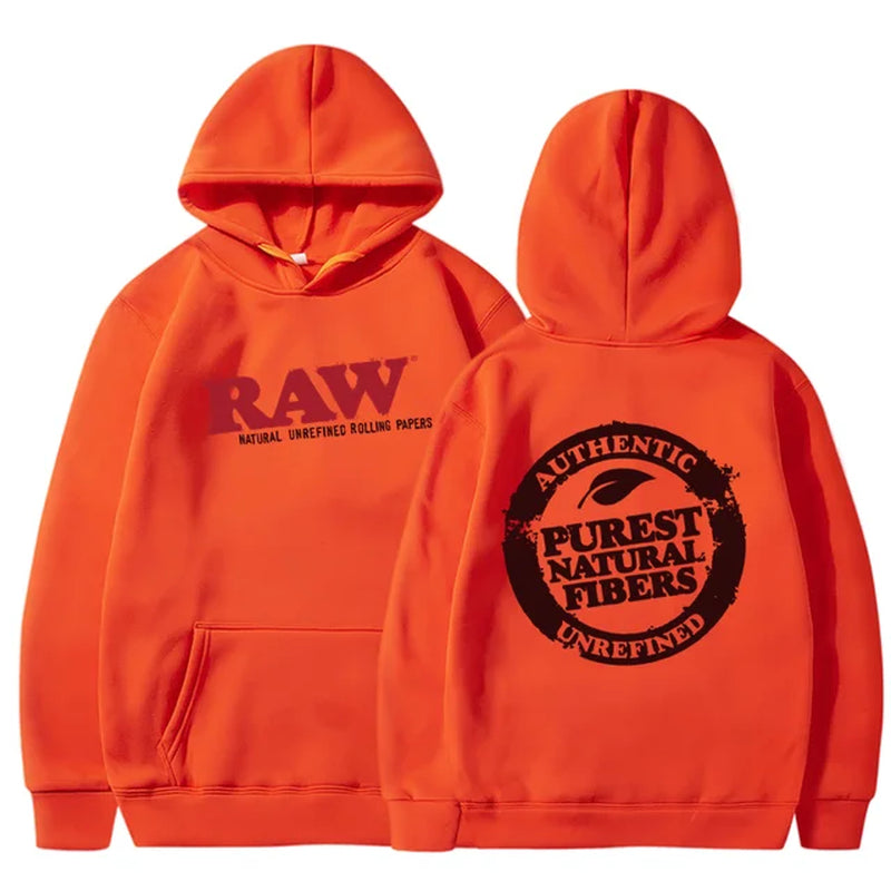 RAW Fashion Hoodie Men'S Sweatshirt Polar Fleece Hooded Harajuku Hip Hop Casual Men'S Ladies Hoodie High Quality Pullover Hoodie