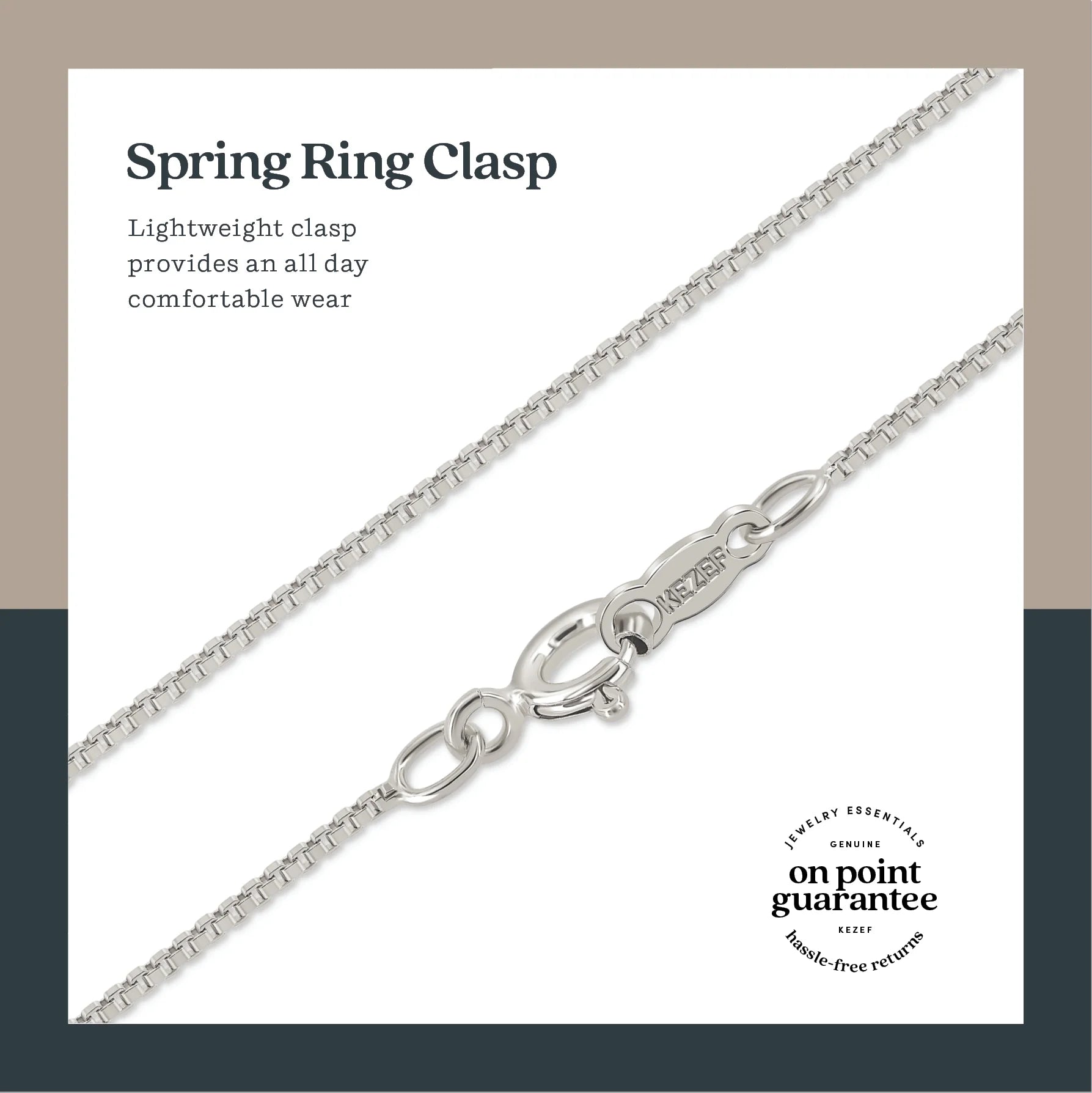 925 Sterling Silver Box Chain Necklace .7Mm Sturdy Thin Nickel Free Made in Italy 20" Inch