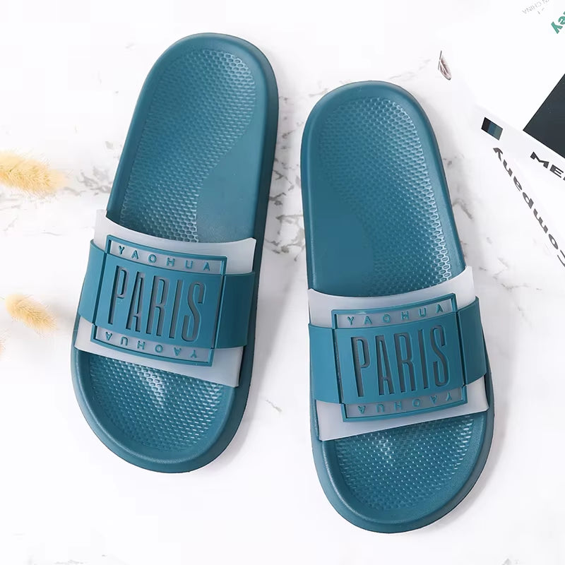 Summer Men Slippers Indoor Home Slides Bathroom Slippers Casual Massage Loafers Outdoor Clogs Garden Shoes Beach Mules