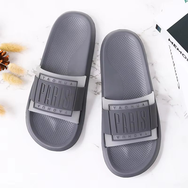 Summer Men Slippers Indoor Home Slides Bathroom Slippers Casual Massage Loafers Outdoor Clogs Garden Shoes Beach Mules