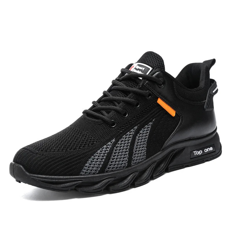 Fashion Men Sneakers Mesh Casual Shoes Lac-Up Men Shoes Lightweight Vulcanize Shoes Walking Sneakers Zapatillas Hombre