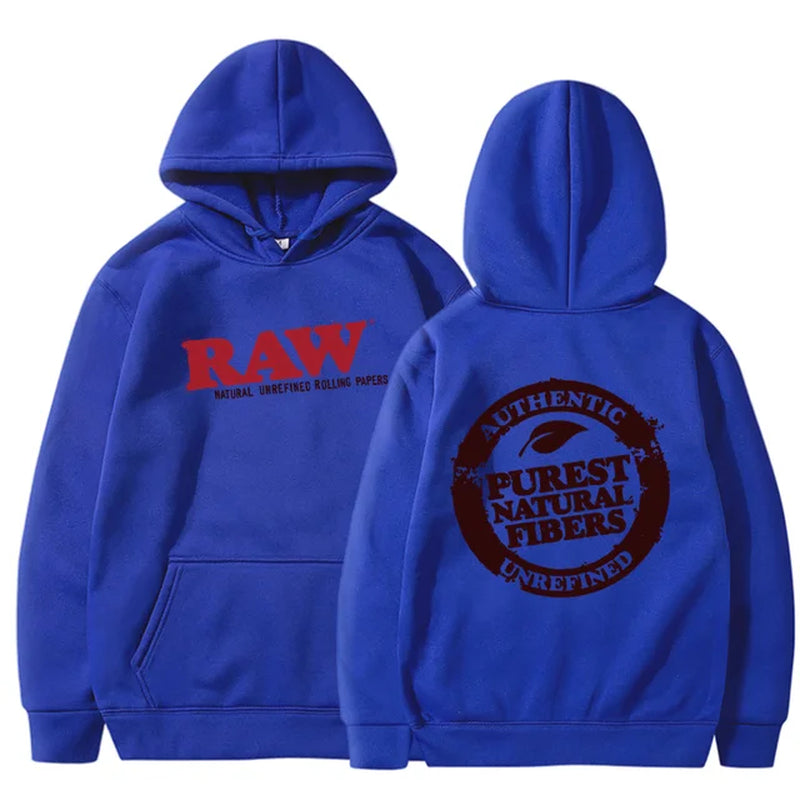RAW Fashion Hoodie Men'S Sweatshirt Polar Fleece Hooded Harajuku Hip Hop Casual Men'S Ladies Hoodie High Quality Pullover Hoodie