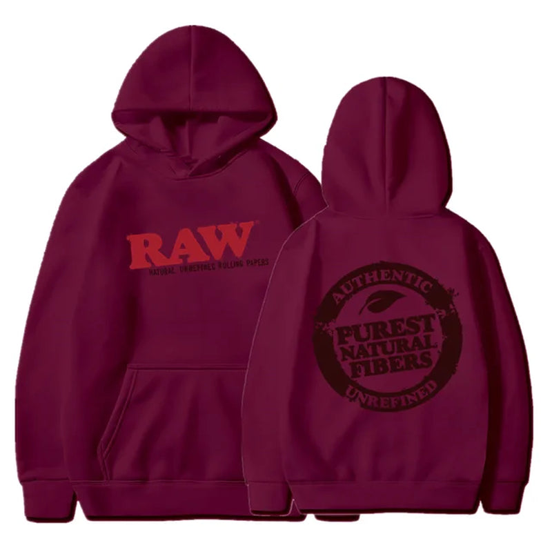 RAW Fashion Hoodie Men'S Sweatshirt Polar Fleece Hooded Harajuku Hip Hop Casual Men'S Ladies Hoodie High Quality Pullover Hoodie